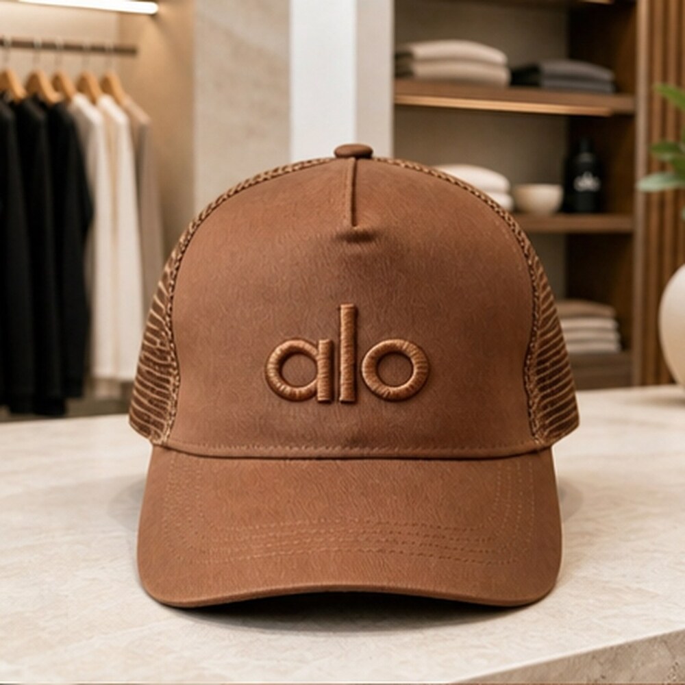 ALO Yoga Classic Brown Athletic Style Mesh Cap